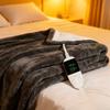Electric Throw Blanket for Sofa - 6 Heat Settings, 10H Timer Auto Shut Off, Machine Washable