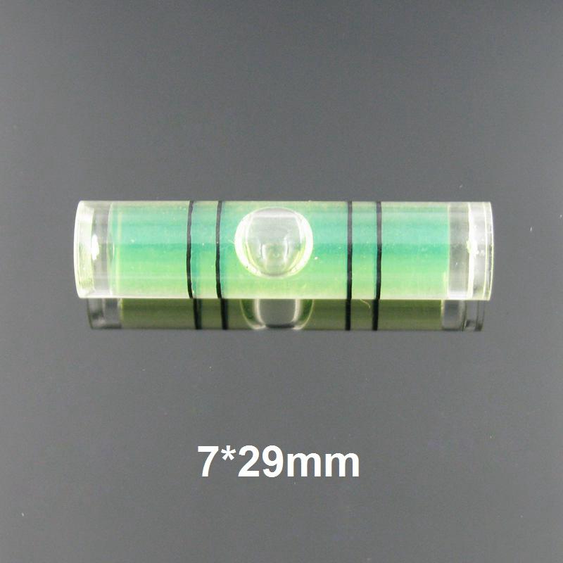 Acrylic Tubular Spirit Level Mini Cylinder Plastic Vial Water Level Indicator 1Pcs