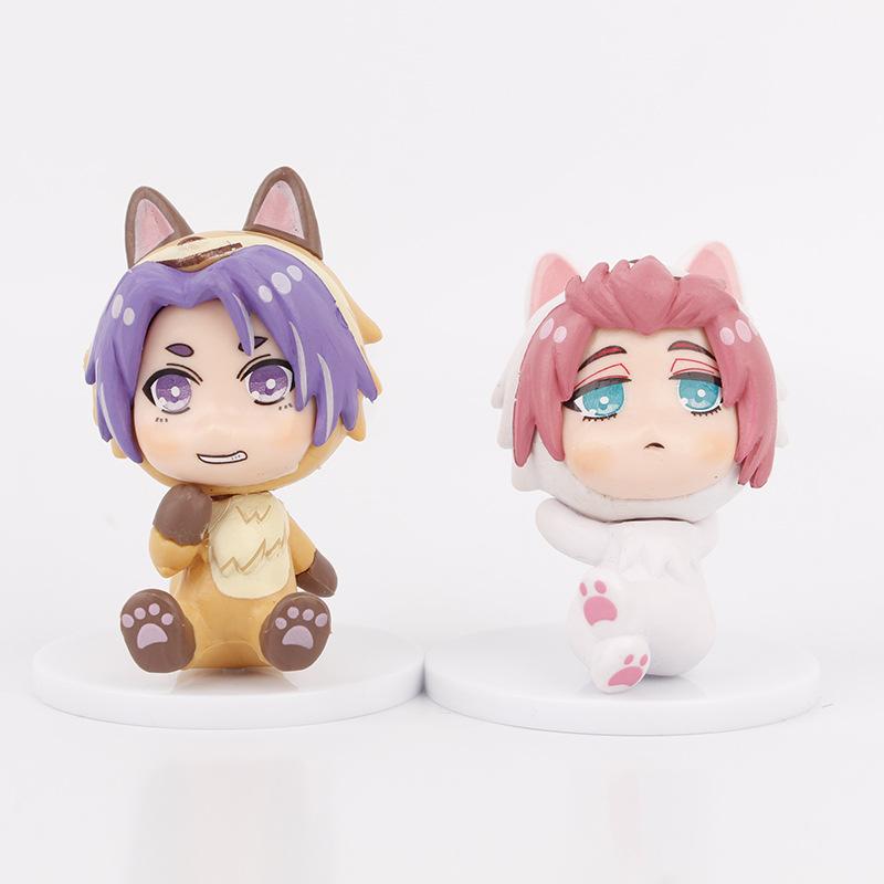 8pcs/set BLUE LOCK Kawaii Cute Figure Toys 5-8cm