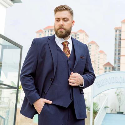 Fat Suit Big Size Suit Men Plus Fertilizer XL Professional Dress Loose Elastic Suit Fat Jacket Coat