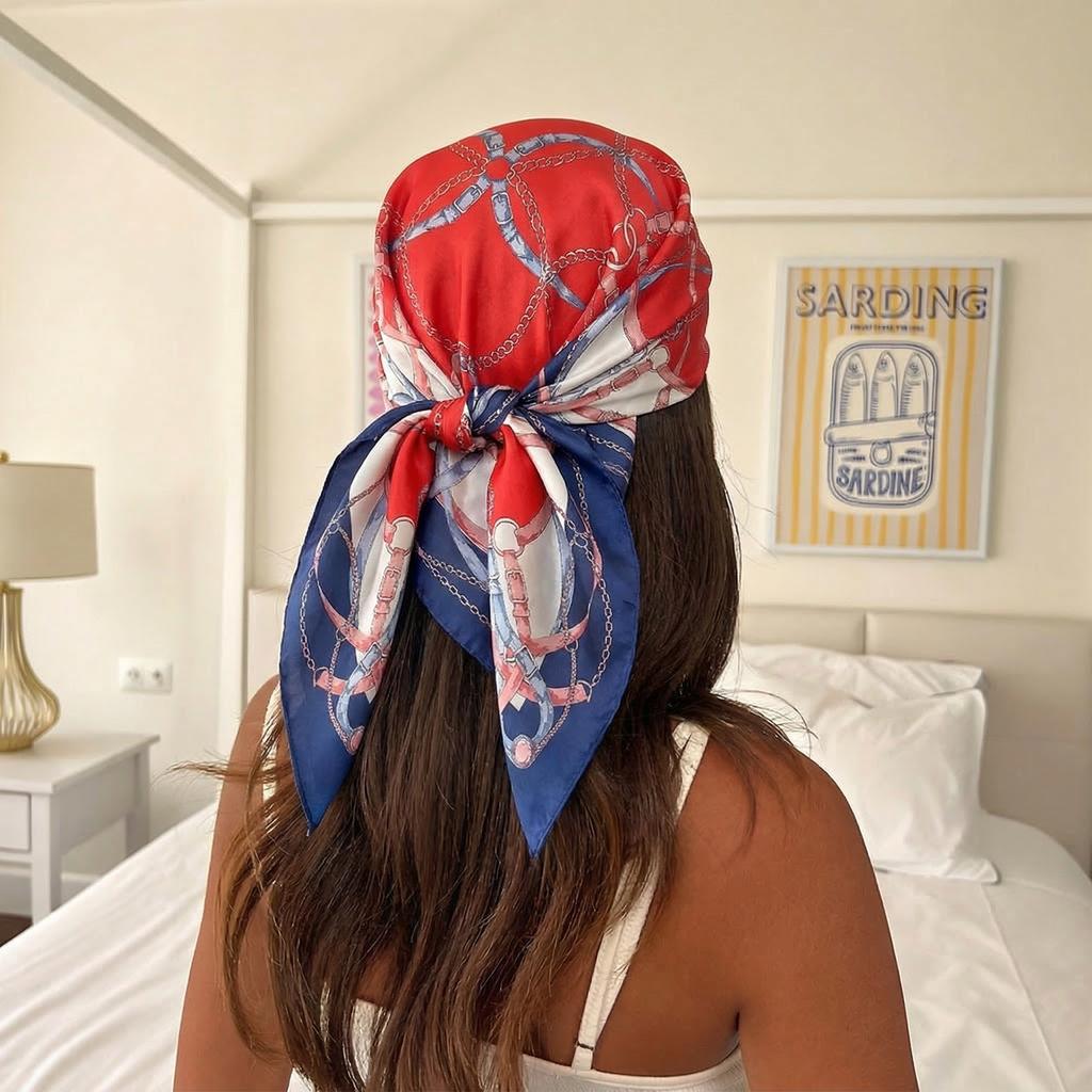 Fashion Paisley Print Silk Hairbands Scarf Women 2026 New Elagant Bandana Neck Kerchief Head Bands Foulard Female Scarfs