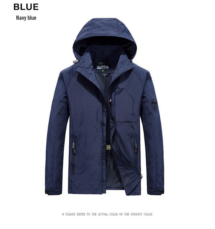 Men's Multi-Pocket Windbreaker Jacket