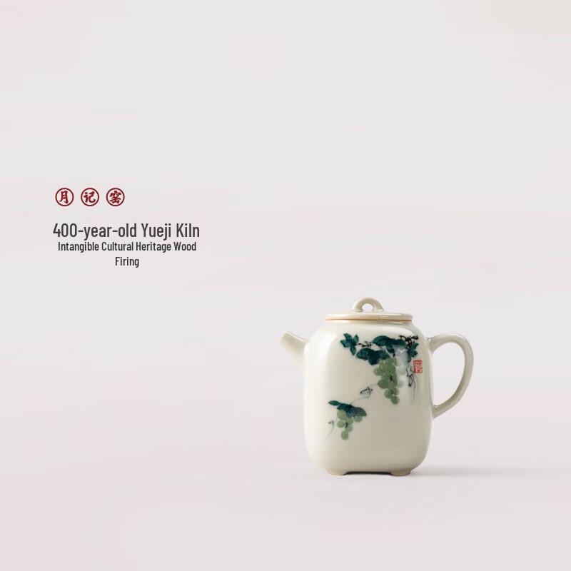 

Yueji Kiln Green Grape Wood-Fired Teapot