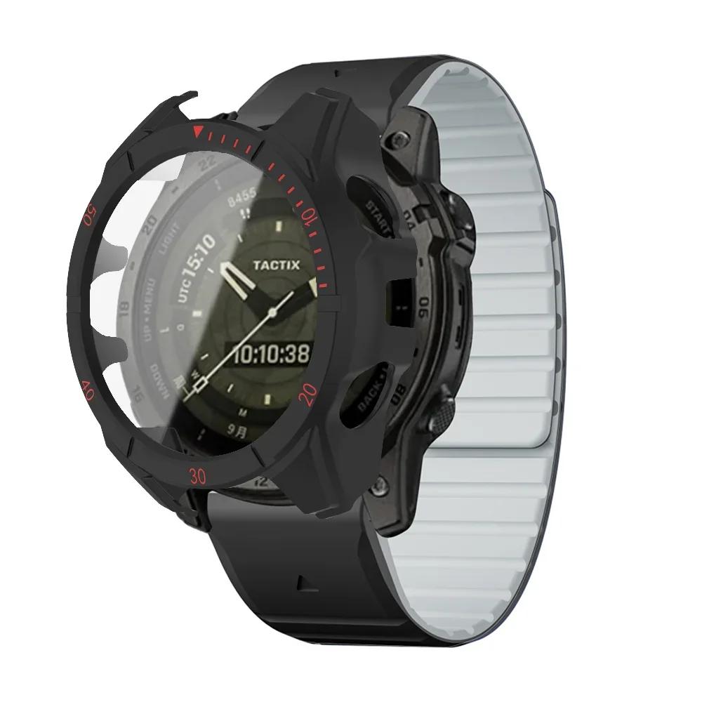 

Ремінець+Чохол Для Garmin Fenix 8 47 51мм Захисне Скло Магнітний Силіконовий Ремінець Швидкознімний Браслет Захисник Fenix8 Аксесуари Fenix 8 51mm-AMOLED