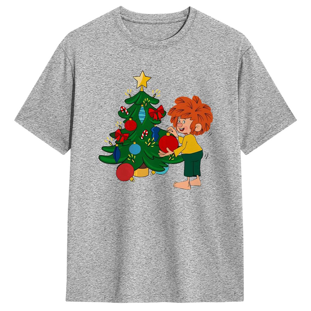 Unisex TShirt PPumuckls T Shirts Trending Summer Tee Shirt YK Funny Pure Cotton Clothing Plus Size XL