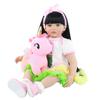BZDOLL 60 cm Silicone Reborn Bambino Bambola Giocattolo per Ragazza 24 Pollice Vinile Principessa Bambino con Panno Corpo Vivo Bebe Dress Up Kid Regalo di Compleanno