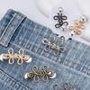 Waist Tightening Clip Clover Waist Cinch Pins for Jeans Snap Button Clothing Accessories Pants Fitness Pin Waist Buckle