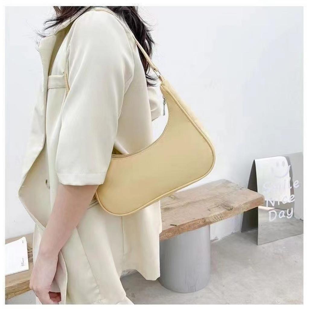 Women's Shoulder Bag, Cheap Women's Crescent Bag, Fashionable and Versatile Women's Handbag, Simple Women's Armpit Bag, Mobile Phone Bag, Wallet