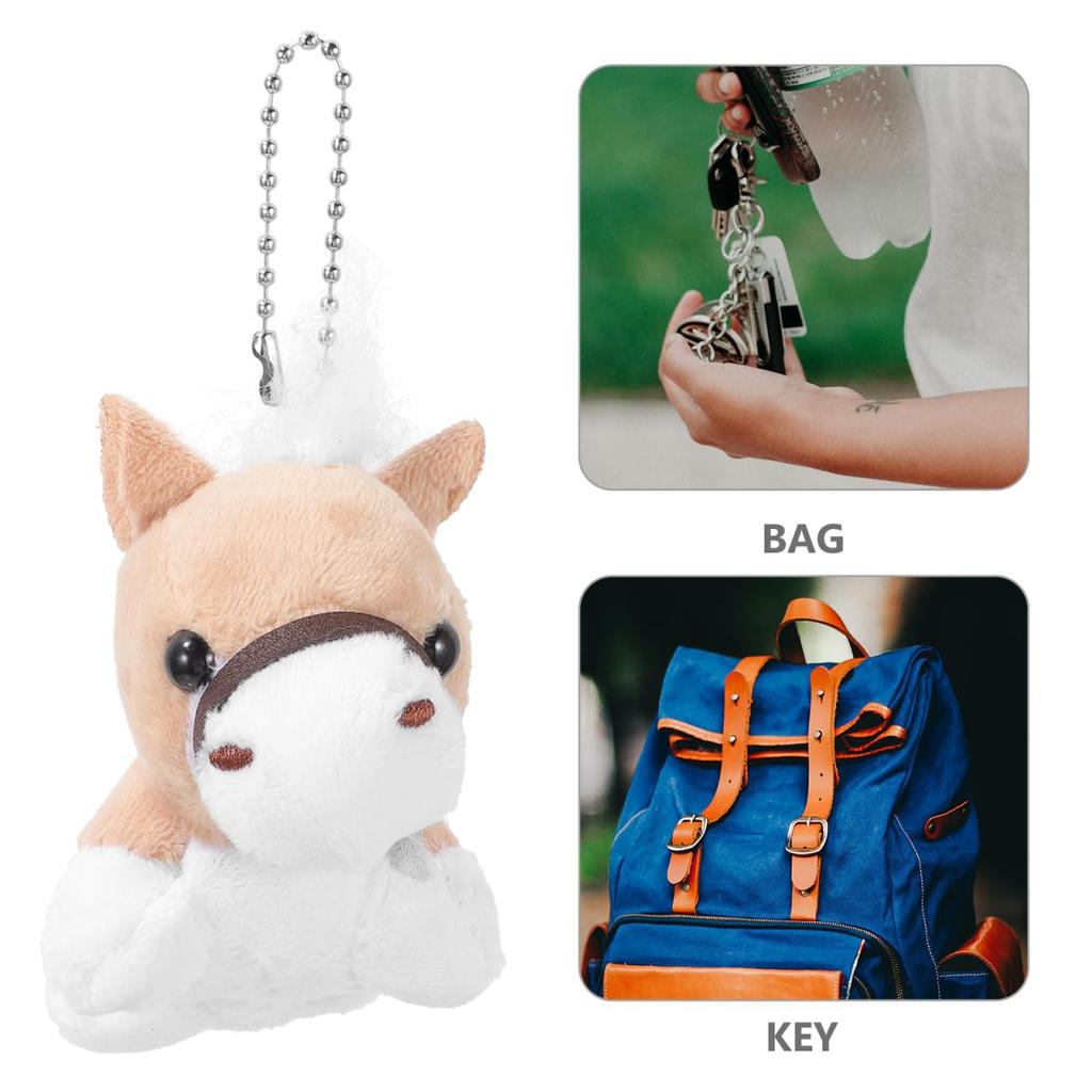 iplusmile Horse Plush Soft Stuffed Animal Bag Set Keychains, Pendants, Charms, Ornaments, Toys, Gifts, 12-Piece