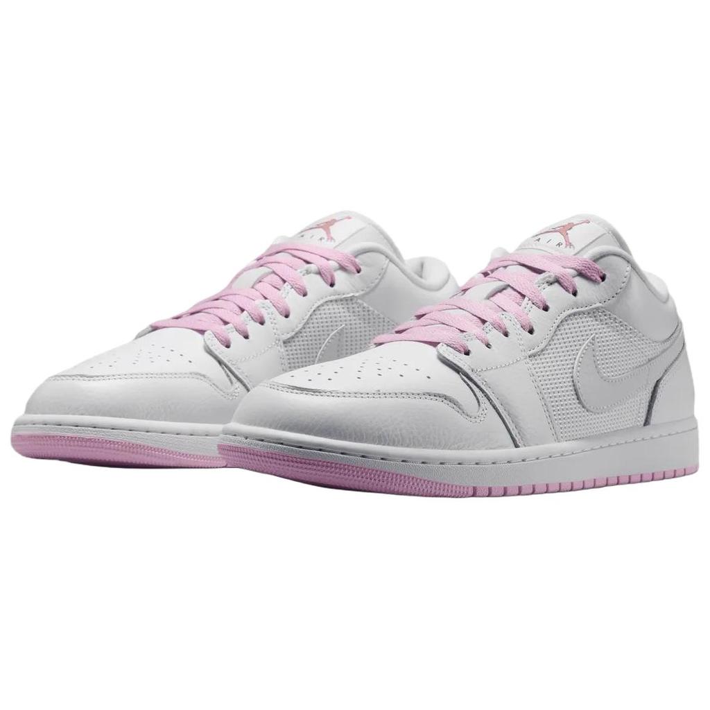 Air Jordan 1 SE Comfortable Fit Breathable Low Top Retro Basketball Shoes Unisex Sneaker White Arctic-Pink IO2048-100