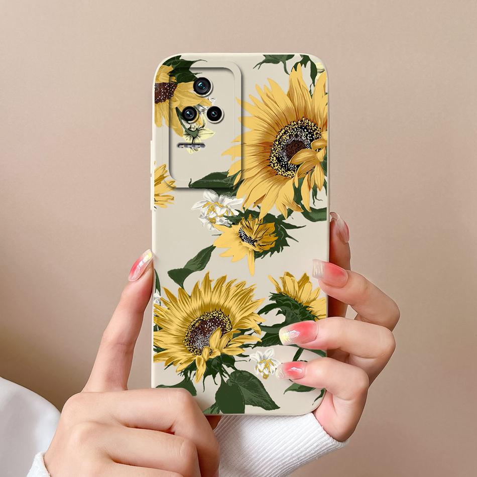 Cute Case For Poco F4 GT Global Version Soft Smooth Liquid Silicone Full Coverage Anti Choc Phone Bumper For Xiaomi Poco F4GT