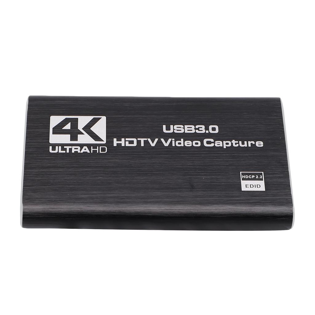 4K Video Capture Card HD Multimedia Interface to USB 3.0 Game Capture Card with Loop Out 1080P 60FPS 3.5mm Mic Input