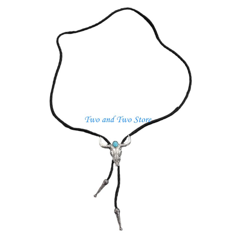 HX6F Stylish PU Leather Head Necktie For Men And Women Practical PU Leather Tie With Unique Texture For Prom Event