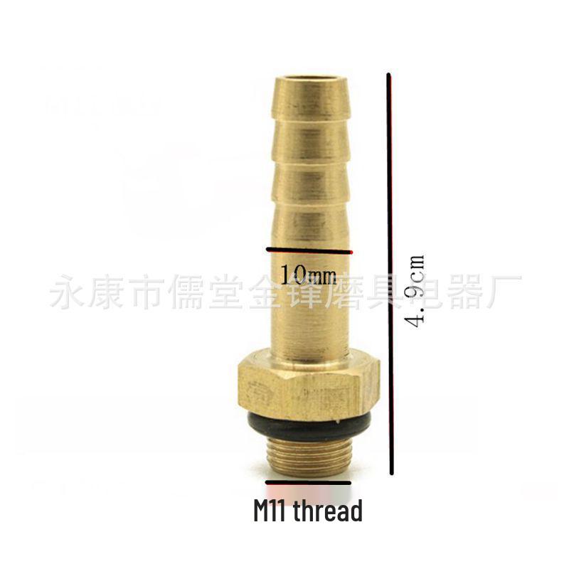 Outdoor Flat Gas Tank Valve Adapter - All-Copper Liquefied Gas Rubber Hose Connector