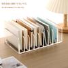 SANRUI Acrylic Book Stand, 9 Compartments, Multi-Purpose Storage Box for Office, Cosmetics, and Digital Items, Simple Design for Office Desk Storage
