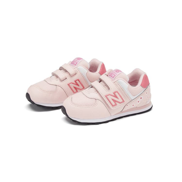 New Balance Baby 574 Series Retro Casual Low-Top Breathable Comfort Running Sneakers Pink Orange IV574FS1