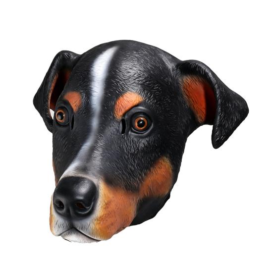 Latex Dog Head Masque Realistic Animal Full Head Masque for Halloween Costume Cosplay Fancy