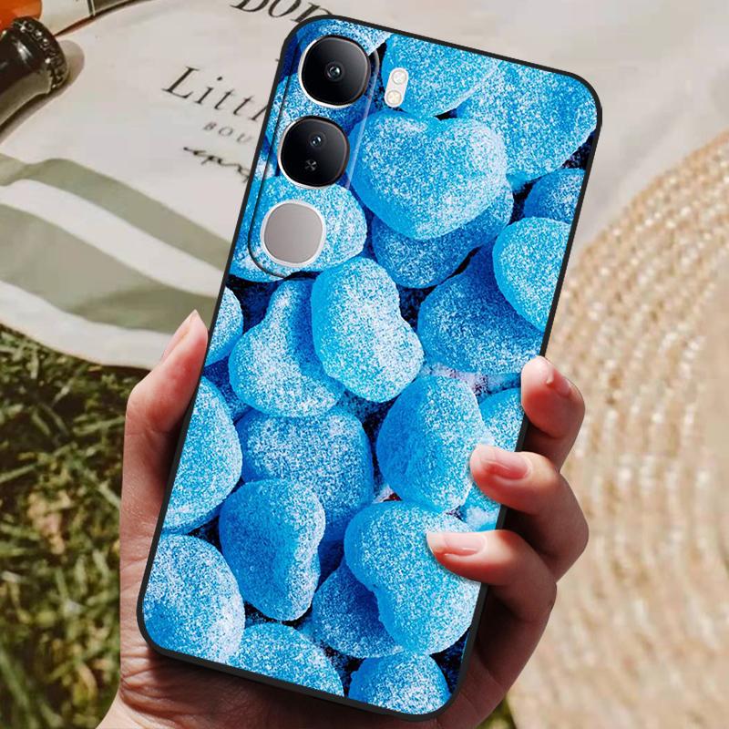 For Vivo V40 Lite 4G 5G V40Lite (IDN) V40E V 40 SE Case Luxury Painted Phone Silicon Back Cover For Vivo Y200 Y300 Cases Shell