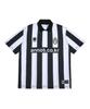 A Note Striped Football Jersey White