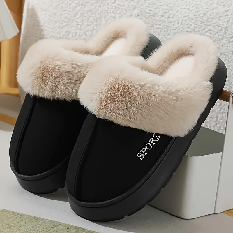 Comfortable Women's Indoor/Outdoor Faux Slippers Soft EVA Sole Plush Lining Winter Indoor/Outdoor Sports Boots