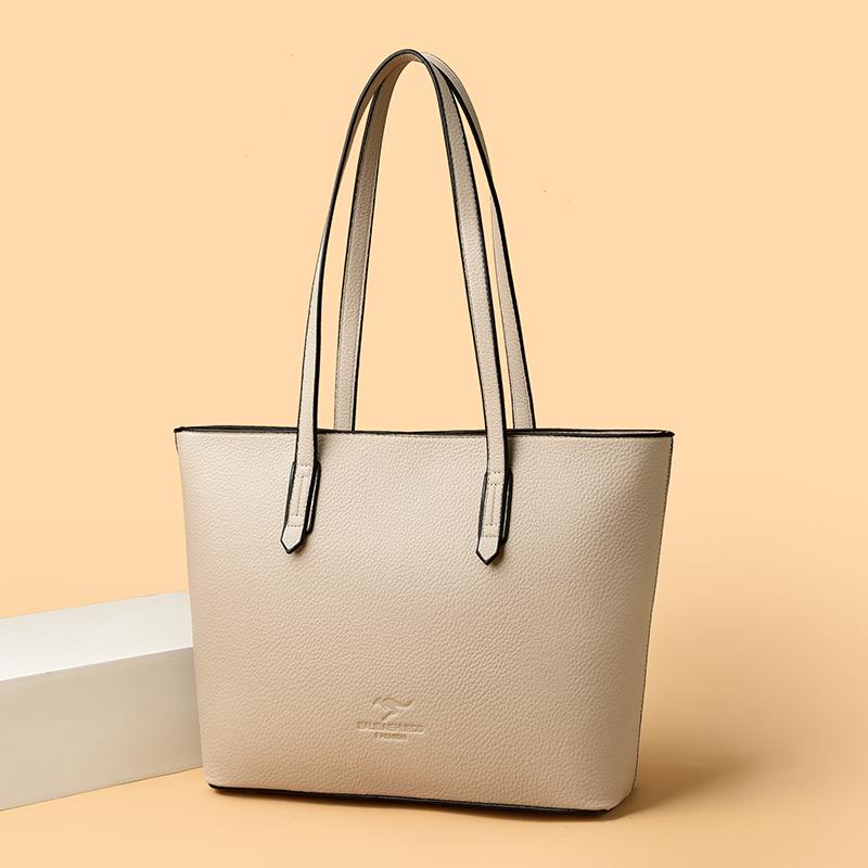 Geantă Tote la Modă și Minimalistă, Geantă de Umăr de Mare Capacitate, Geantă Tote Retro, Geantă de Mână pentru Femei, Geantă de Umăr Casual pentru Cumpărături