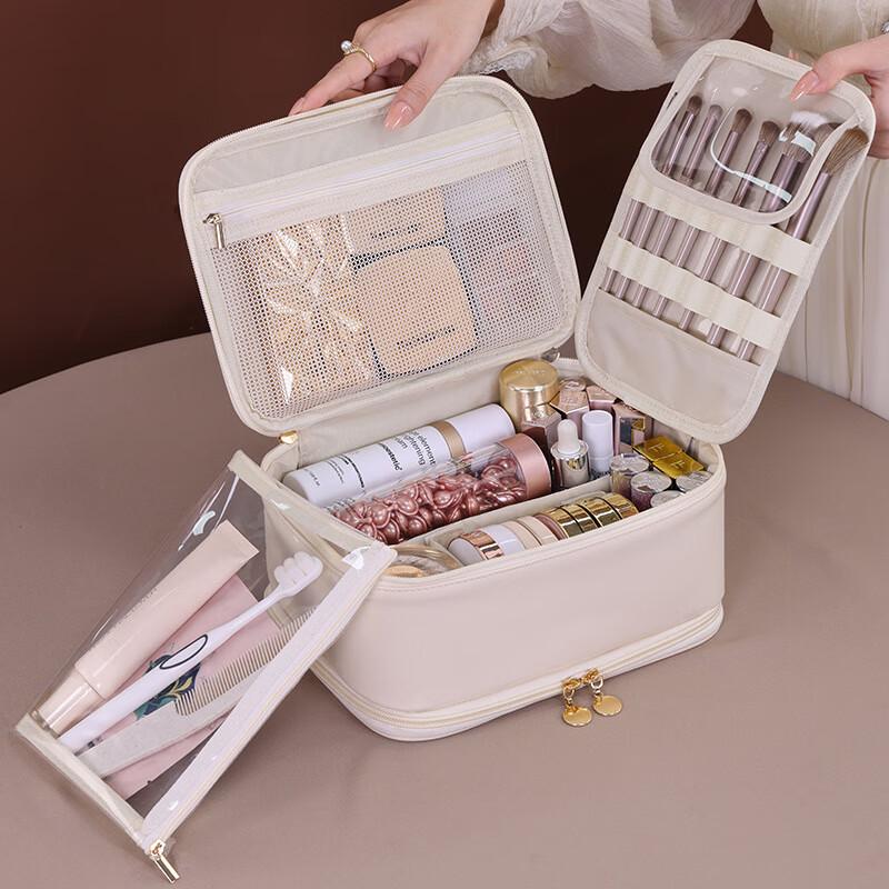 AiYiJiu Double Layer Portable Jewelry & Cosmetic Bag