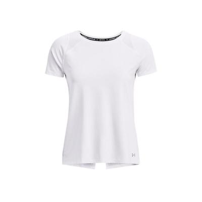 Solid Color Running Sports Crew Neck Short Sleeve T-Shirt Women Tops White 1361926-100