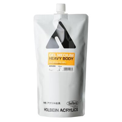 Holbein Acrylic Medium AM486, 900 ml, Gel, mittelstarkes Acryl, hohe Viskosität, transparentes Medium 14486