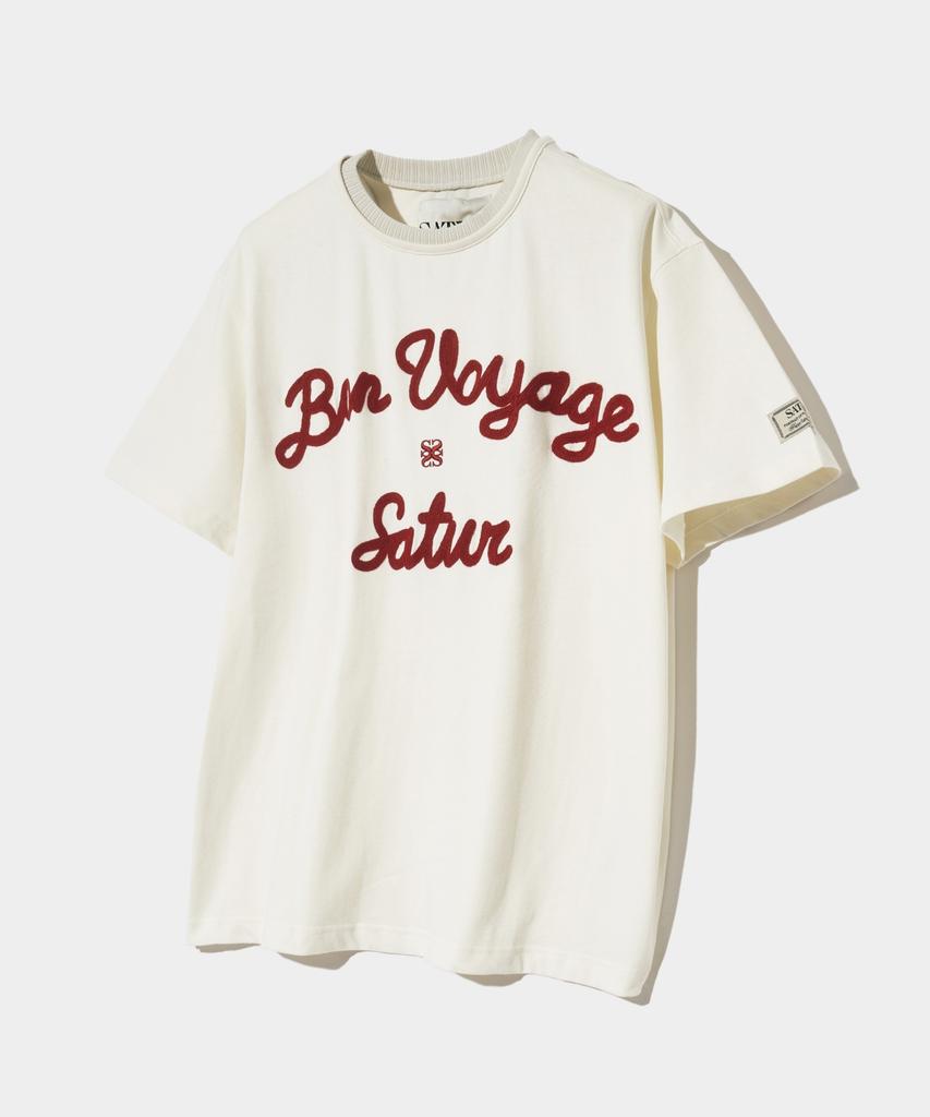 Seteo Logo Embroidered Voyage Short Sleeve T-Shirt Period Red