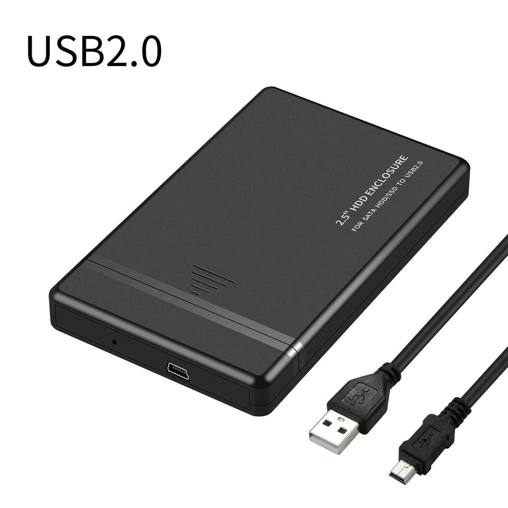 TA 2.-inch USB2.0 3.0 Type- 3.1 Mobile Hard Drive Box 5Gbps Laptop External Hard Drive Enclosure Hard Disk Case 3BT