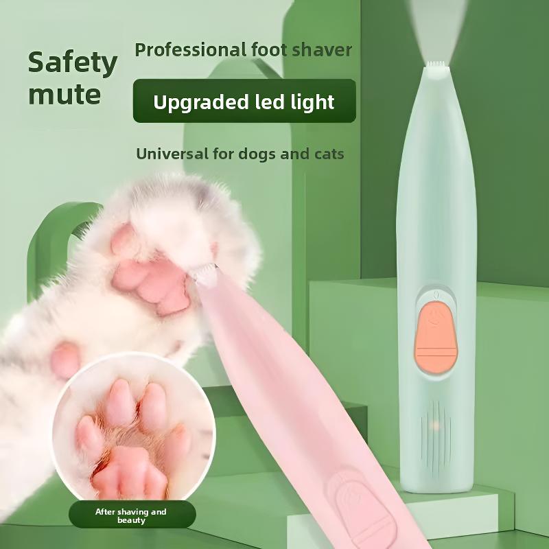 Pet Electric Hair Clipper 360 Degree Pet Foot Hair Trimmer Usb Rechargeable 500mah Pet Grooming Beauty Tool розовый