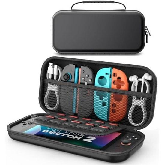 Switch 2 Case 2025 Storage Bag Shockproof Waterproof Large Capacity Game Card 10 Pieces Travel Carrying Set Small Item Convenient