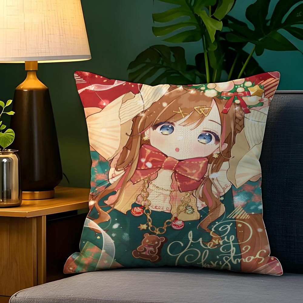 Beautiful illustrations in cartoon books  Pillow Case Natural Linen Pillow Case DoubleSided Decor Sofa Pillowcase Home Decor