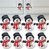Pack of 4 Christmas Snowman Knob Covers Cabinet Knob Decorations Set for Festival Cabinet Decoration In Kitchen & Bedroom