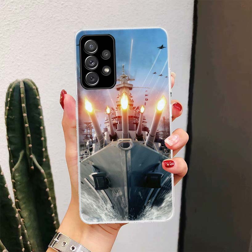 Military Aircraft Warship Fighter For Samsung Galaxy A52S A42 A32 A22 A12 A02S A51 A50S Phone Case A41 A31 A21S A30S A20S A20E A