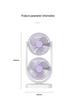 Dual-Head USB Rechargeable Night Light Fan for Air Circulation – Ideal for Outdoor, Dorm, or Office with Long Battery Life