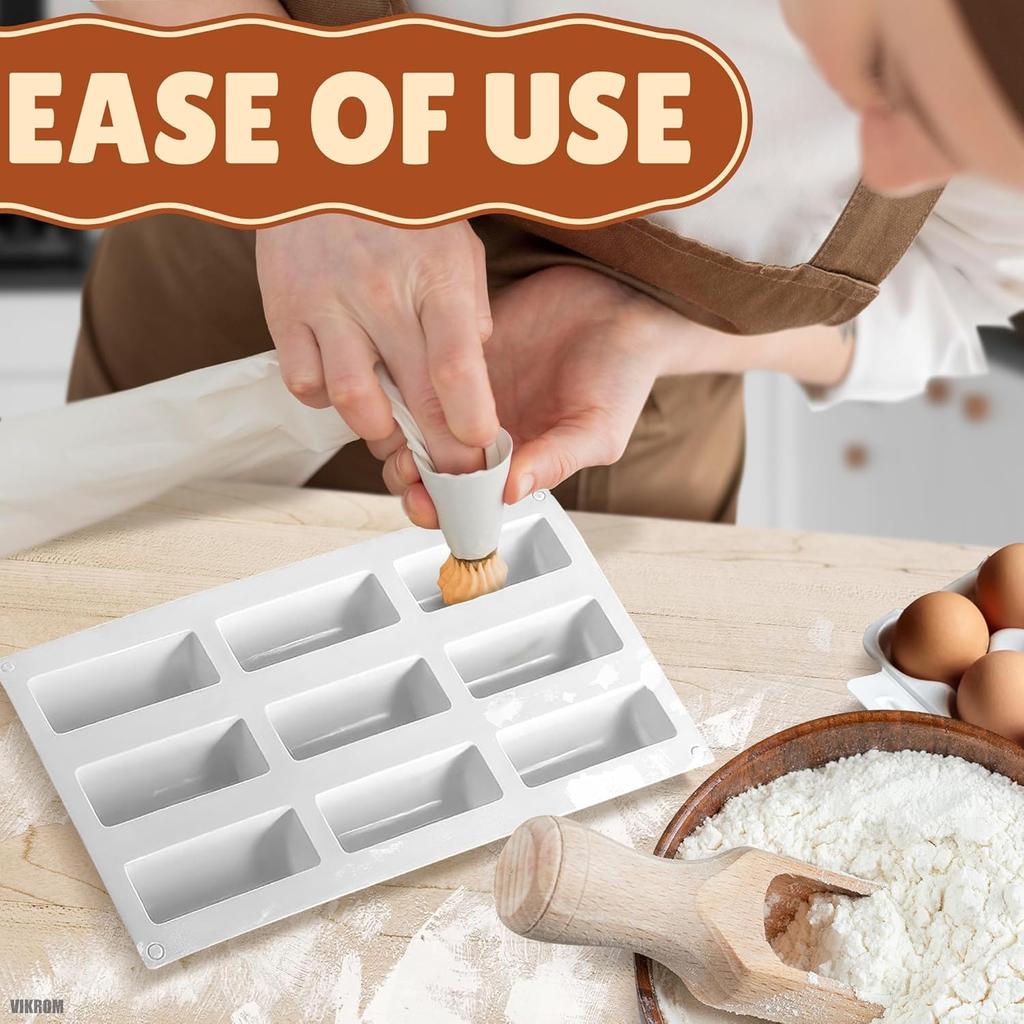 9-Hole Semi-Cylindrical Cake Mold Silicone Mousse Pastry Jelly Molds Cake Mold Baking Accessories for Baking Silicone Soap Molds