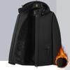 Cappotti invernali da uomo in pile impermeabili caldi oversize con cappuccio giacche antivento