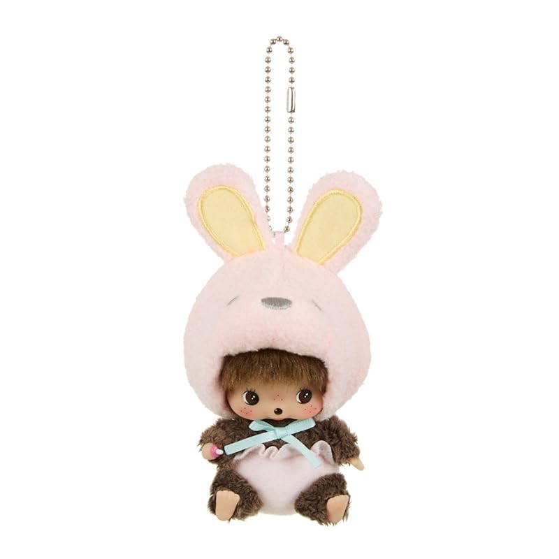 

[Sekiguchi] stuffed toy Monchhichi Animal Babychichi SS face key chain Rabbit