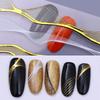 Nail Art Sticker Sling Adhesive 3D Golden Metal Stickers Decal Fashion Nail Art Advanced Sense DIY Three-dimensional Stickering