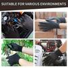 12 Pair Black /Grey/ horticulture Gloves Safety Work Gloves Repair Gloves Palm Coated Gloves Carpenter Repairman Supplies