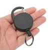 2 Pcs Retractable Key Holder High Rebound Stainless Steel Wire Anti Lost Retractable Badge Reel Keychain