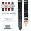 Leather watch strap women for Original MIDO BARONCELLI M027 M007 BELLUNA M024 RAINFLOWER M043 Top layer of cowhide watchband