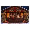 Christmas Door Cover, 189 84 Inch Holiday with and Design