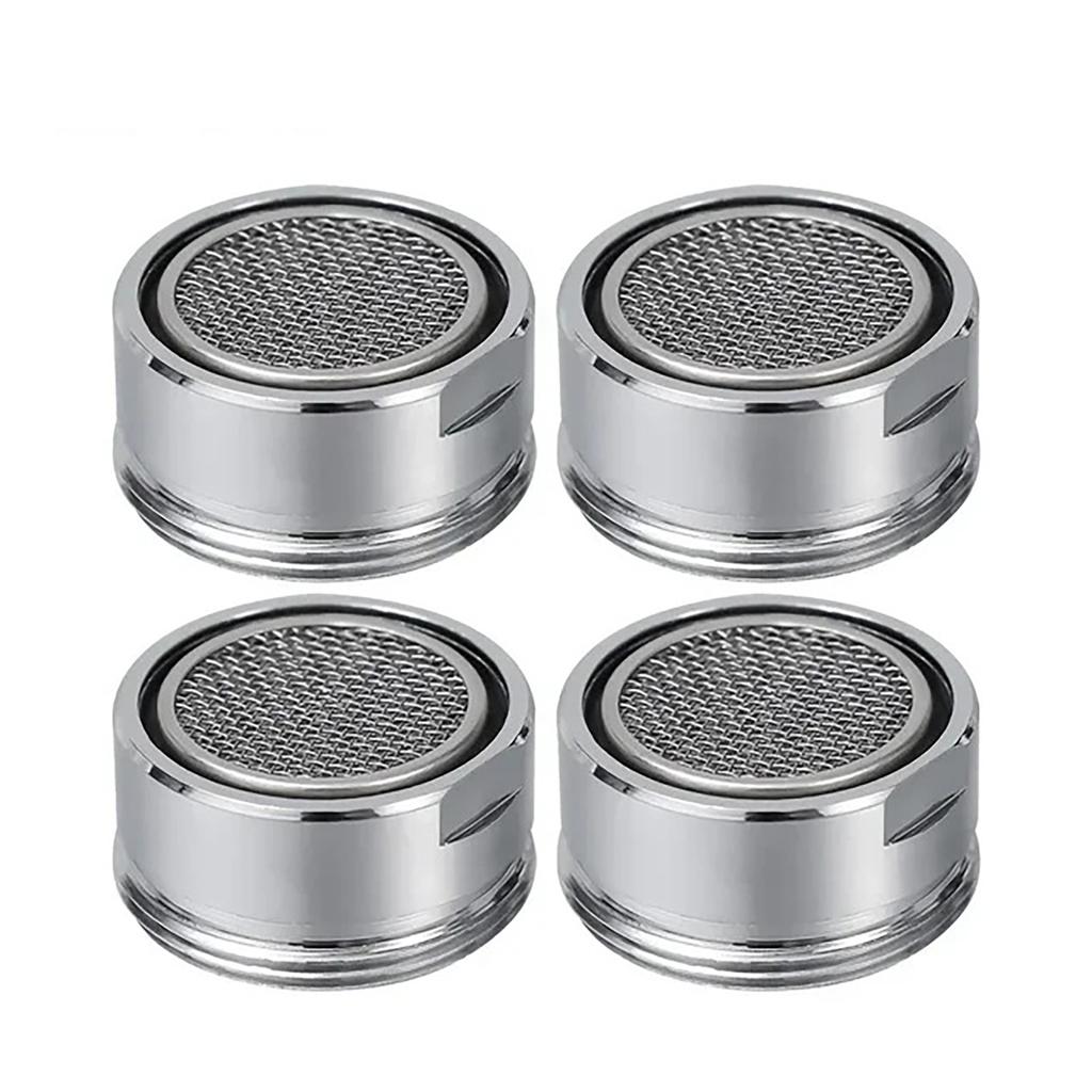 Sturdy Brass Water Saving Faucet Aerator 24mm Thread Bathroom Tap Bubblers with Replaceable Filter Nozzle Daily Use