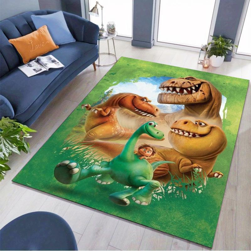 The Good Dinosaur Cartoon Movie Print Area Rug Non‑Slip Rectangular Floor Mat Cute Kids Dinosaur Decor Rug for Bedroom Living Room