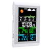 Weather Clock Wall Digital Display Garden Monitoring Indoor Outdoor Temperature Humidity Meter