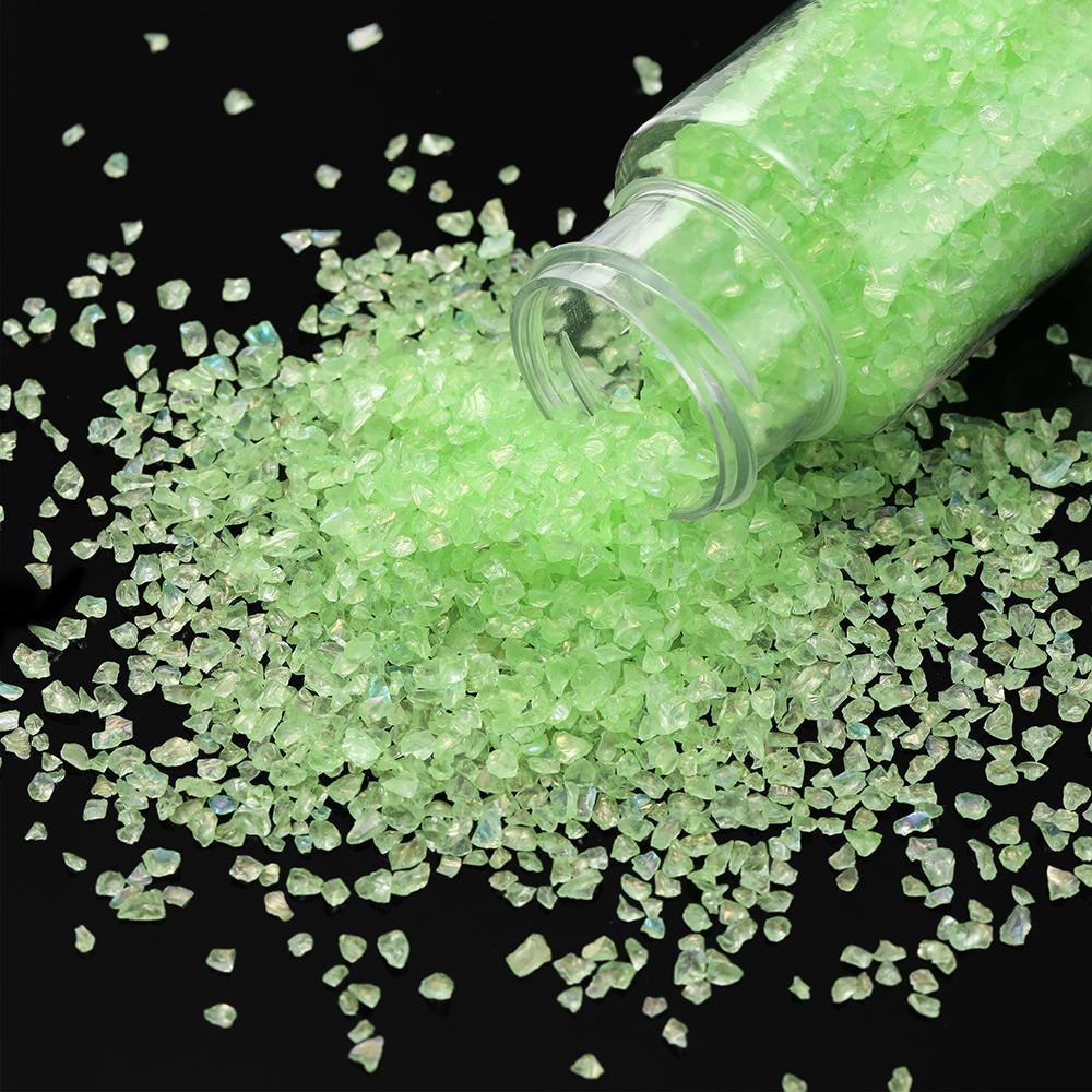 30g/Bottle Glass Crushed Stone Irregular Crystal Gravel Filling For DIY Epoxy Resin Mold Filler Craft Decorative Nail Art Filler