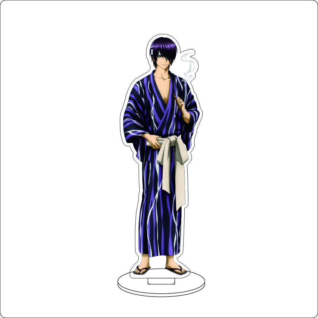 16CM Anime Gintama Cosplay Acrylic Stand Ornaments Kagura Kondou Isao Katsura Kotarou Sakata Gintoki Figure Stand Gifts