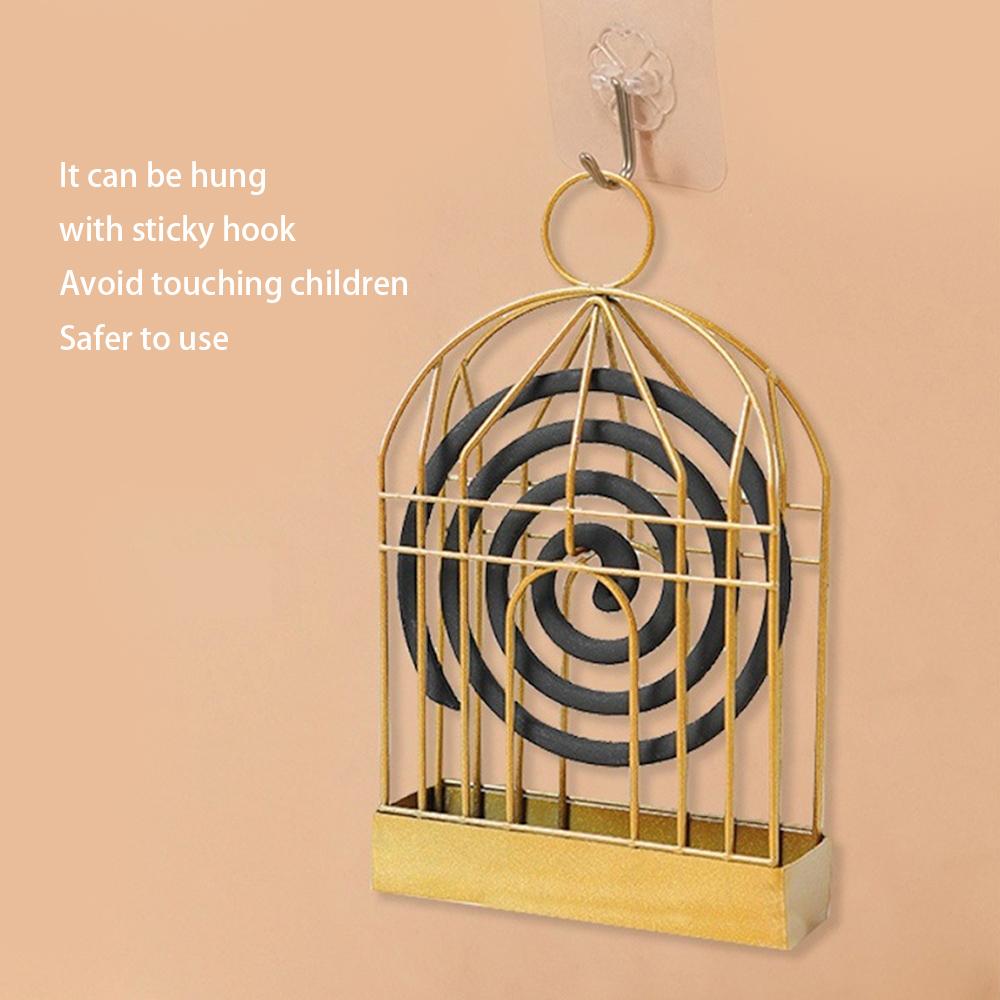 Myggspiral Släta Linjer Högtemperaturbeständig Smide Nordiska Hemaccessoarer Myggavvisande Spiralbricka Hängande